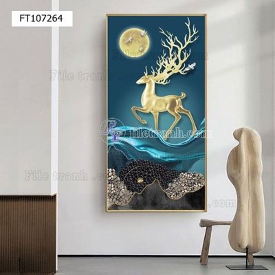 File tranh File tranh hiện đại pha lê gương FT107264 (gốc) in film