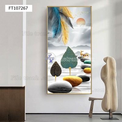 File PSD File tranh hiện đại pha lê gương FT107267 (bản gốc) độ phân giải cao