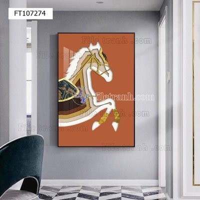 File in lụa File tranh hiện đại pha lê gương FT107274 (chất lượng cao) File tranh hiện đại pha lê gương FT107274