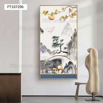 File gốc File tranh hiện đại pha lê gương FT107296 (cho in 3D) độc đáo