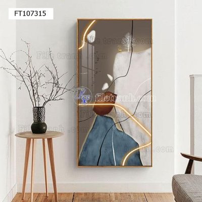 File ảnh File tranh hiện đại pha lê gương FT107315 (gốc) in PP, decal