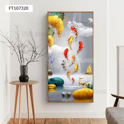 File gốc File tranh hiện đại pha lê gương FT107320 (in lụa) chi tiết cao