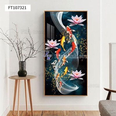 File tranh File tranh hiện đại pha lê gương FT107321 (bản gốc) in lụa 3D