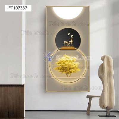 File gốc File tranh hiện đại pha lê gương FT107337 (ảnh chi tiết) để in ấn