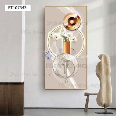 File gốc File tranh hiện đại pha lê gương FT107343 (trang trí) phòng ngủ