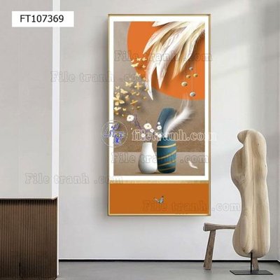 Tải file File tranh hiện đại pha lê gương FT107369 (gốc) làm file in ấn