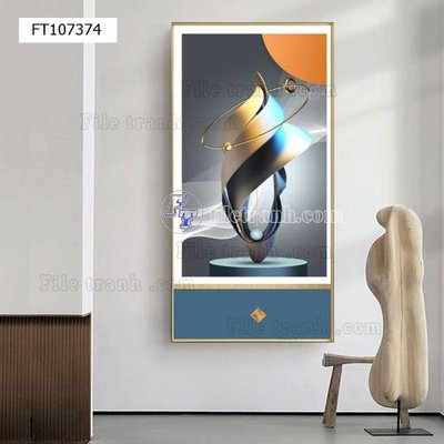 File gốc File tranh hiện đại pha lê gương FT107374 (phong cách) châu Âu