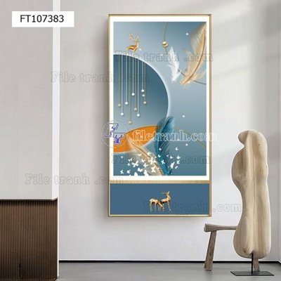 File tranh File tranh hiện đại pha lê gương FT107383 (gốc) in backlit film