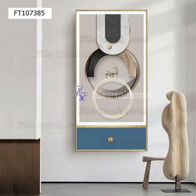 File tranh gốc File tranh hiện đại pha lê gương FT107385 (bản quyền) Filetranh.com