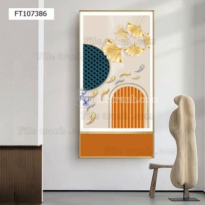 File tranh gốc File tranh hiện đại pha lê gương FT107386 (bản quyền) Filetranh.com