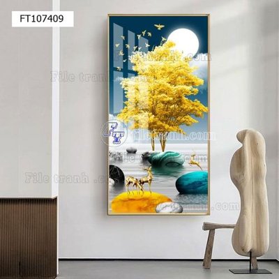 File ảnh File tranh hiện đại pha lê gương FT107409 (gốc) in biển hiệu