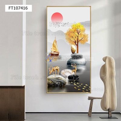 File gốc File tranh hiện đại pha lê gương FT107416 (PSD/TIFF) độ phân giải cao