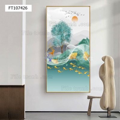 File ảnh gốc File tranh hiện đại pha lê gương FT107426 không vỡ nét