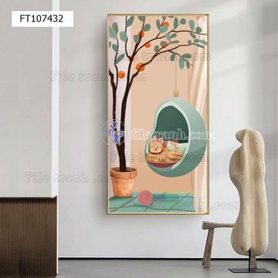 Chi tiết file tranh tráng gương File tranh hiện đại pha lê gương FT107432 (ảnh gốc)