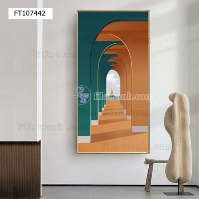 File in trần File tranh hiện đại pha lê gương FT107442 (file gốc) chủ đề vũ trụ