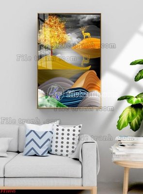 Ảnh gốc File tranh bộ hiện đại FT2197745 (độ nét cao) in mica