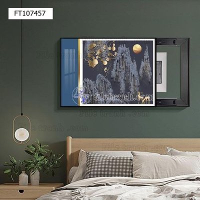 File in mica File tranh hiện đại pha lê gương FT107457 (bản gốc) sắc sảo