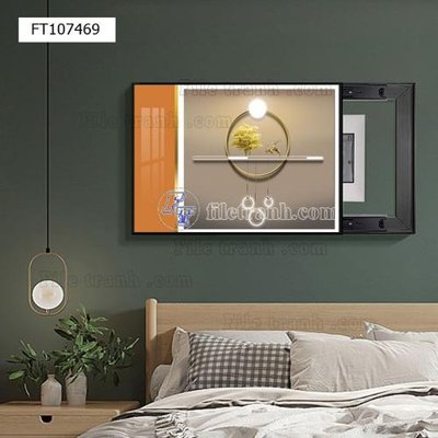 File PSD File tranh hiện đại pha lê gương FT107469 (gốc) tách lớp chi tiết