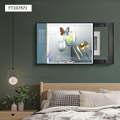 File ảnh File tranh hiện đại pha lê gương FT107471 (gốc) in biển hiệu