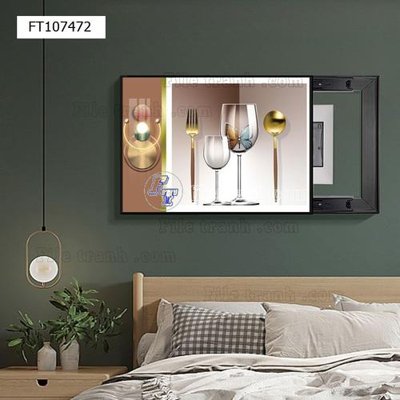 File tranh gốc File tranh hiện đại pha lê gương FT107472 (bản quyền) file PSD