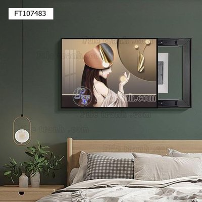 Download file tranh PSD File tranh hiện đại pha lê gương FT107483 để chỉnh sửa