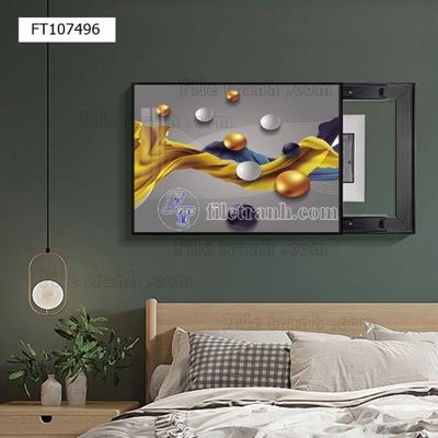 Tải file File tranh hiện đại pha lê gương FT107496 (PSD) cho in tranh 3D