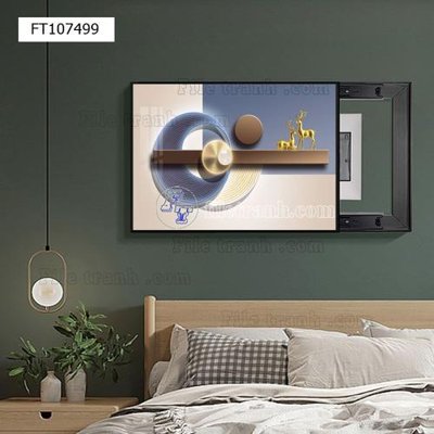 File tranh trang trí File tranh hiện đại pha lê gương FT107499 (tải file gốc)