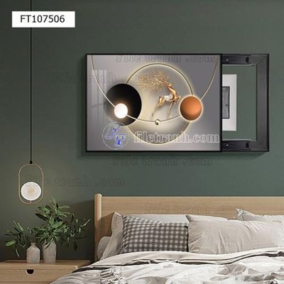 File ảnh File tranh hiện đại pha lê gương FT107506 (gốc) cho trang trí nội thất