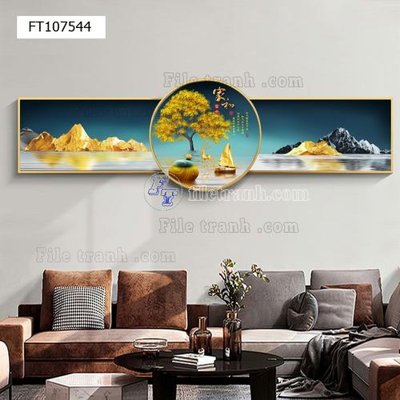 File tranh gốc File tranh hiện đại pha lê gương FT107544 (bản quyền) Filetranh.com