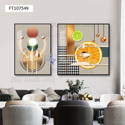 File tranh File tranh hiện đại pha lê gương FT107549 (ảnh gốc) không bị mờ