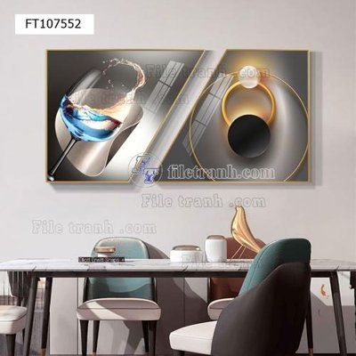 File tranh File tranh hiện đại pha lê gương FT107552 (gốc) in backlit film