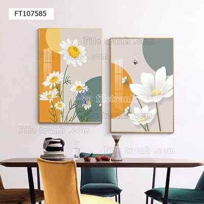 Cung cấp file tranh gốc File tranh hiện đại pha lê gương FT107585 độc quyền