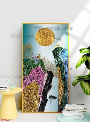 File tranh File tranh bộ hiện đại FT2341761 (bản gốc) in lụa 5D