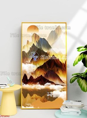 Tải file gốc in lụa File tranh bộ hiện đại FT2647795 siêu nét