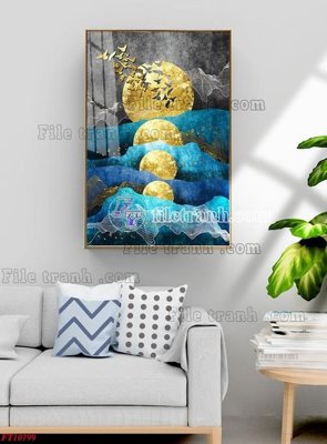 File in trần File tranh bộ hiện đại FT2683799 (bản gốc 3D) sống động