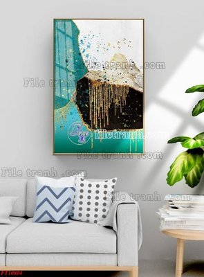 File tranh File tranh bộ hiện đại FT2728804 (bản gốc) in lụa 5D