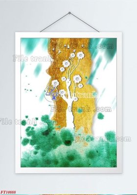 Tải file gốc File tranh bộ hiện đại FT3484888 (để in lụa)