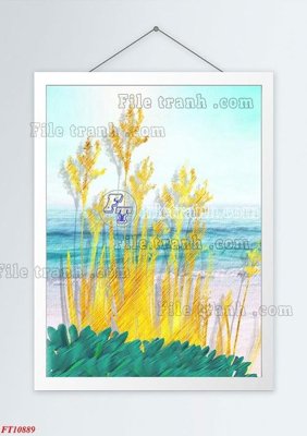 File tranh File tranh bộ hiện đại FT3493889 (bản gốc) treo quán cafe