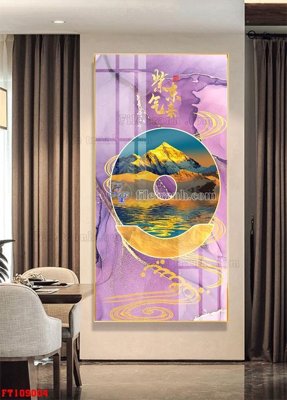 File gốc File tranh hiện đại pha lê gương FT109004 (in tráng gương) hiện đại