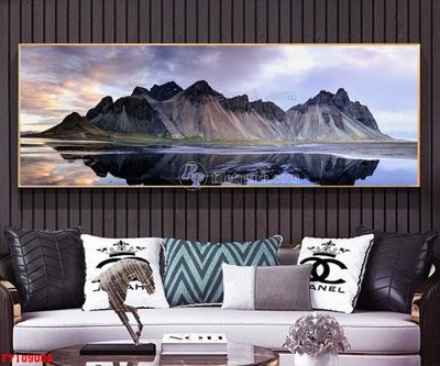 File gốc File tranh hiện đại pha lê gương FT109008 (in lụa) trang trí tường