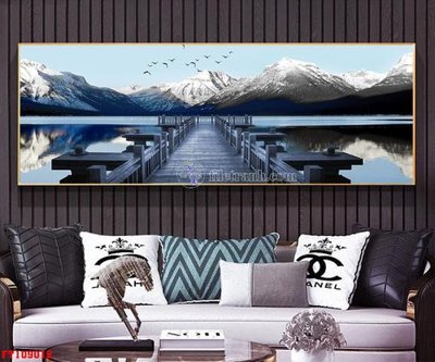 Hình ảnh file gốc in lụa File tranh hiện đại pha lê gương FT109012