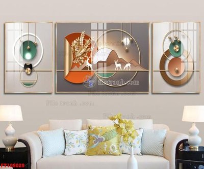 File gốc File tranh hiện đại pha lê gương FT109029 (chuẩn CMYK) cho nhà in