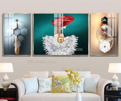 File gốc in ấn File tranh hiện đại pha lê gương FT109031 chất lượng vượt trội