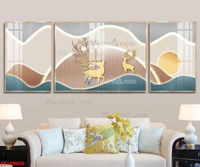 Ảnh gốc File tranh hiện đại pha lê gương FT109038 (độ nét cao) in tráng gương