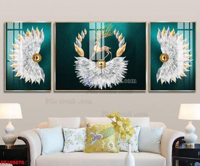 File ảnh File tranh hiện đại pha lê gương FT109070 (gốc) cho trang trí nhà hàng