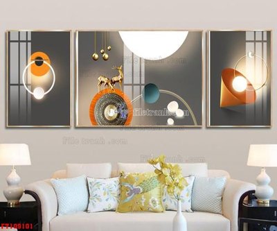 File tranh File tranh hiện đại pha lê gương FT109101 (gốc) chủ đề thiên nhiên