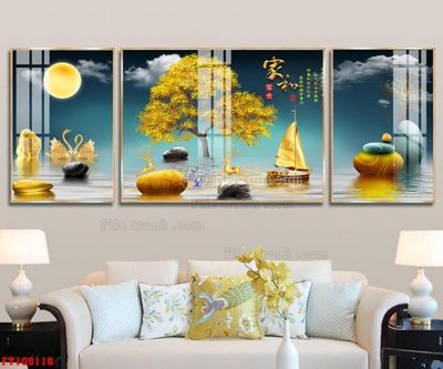 Tải file File tranh hiện đại pha lê gương FT109118 (gốc) làm tranh trang trí