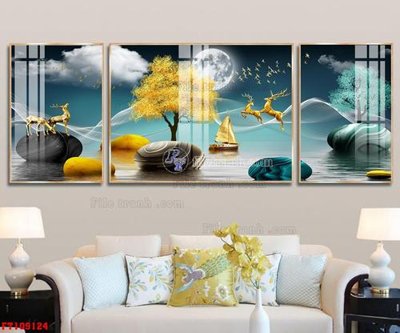 File gốc File tranh hiện đại pha lê gương FT109124 (phong cách) cổ điển