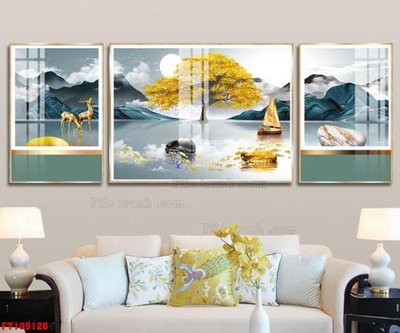 Download file gốc File tranh hiện đại pha lê gương FT109126 (in mica) 3D