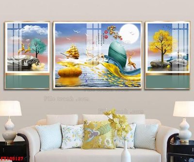 File gốc File tranh hiện đại pha lê gương FT109127 (dành cho quảng cáo)